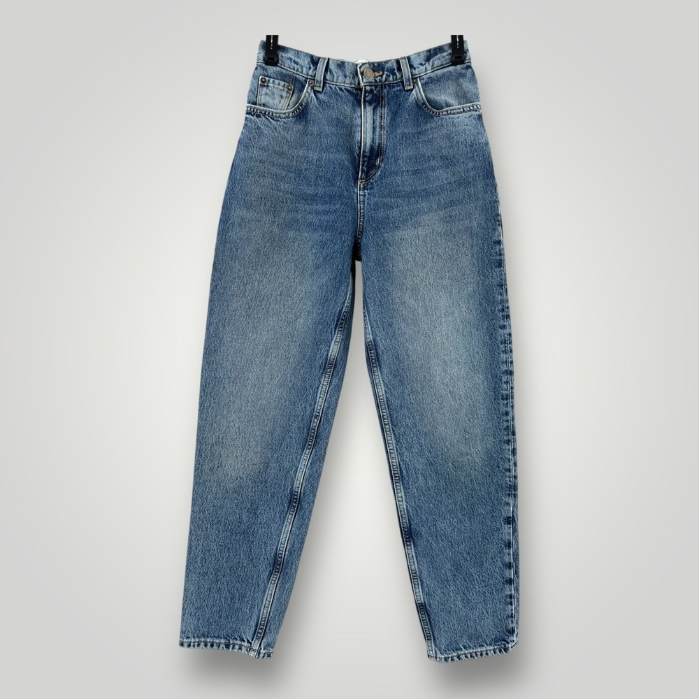 & Other Stories Stockholm Atelier Jeans Womens 24 (26x27) Hi Waist Baggy Barrel‎